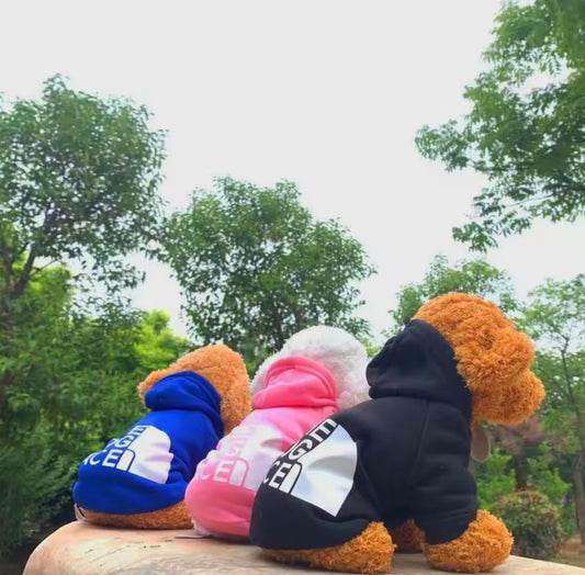The dog hoodies