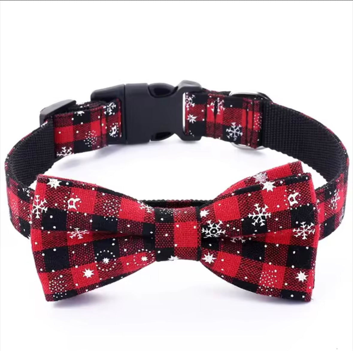 DOG CHRISTMAS COLLAR BOW