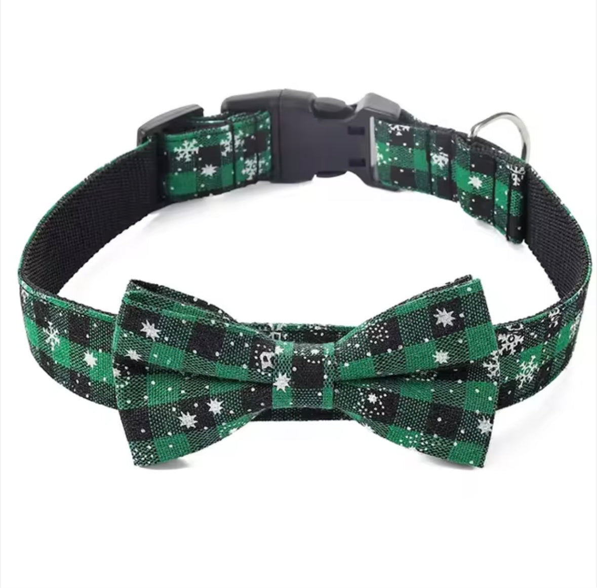 DOG CHRISTMAS COLLAR BOW