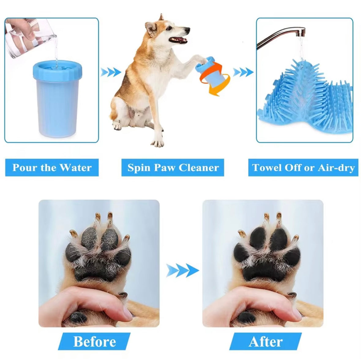 Portable Paw Cleaner – Quick & Gentle Muddy Paw Wash | PAWCOMFRT