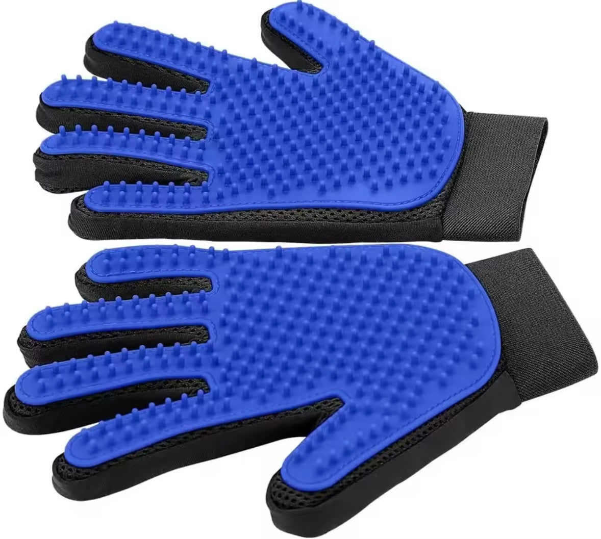 	"Pet grooming gloves – deshedding massage brush for dogs and cats in multiple colors “
