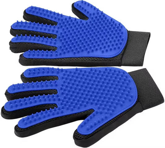 	"Pet grooming gloves – deshedding massage brush for dogs and cats in multiple colors “
